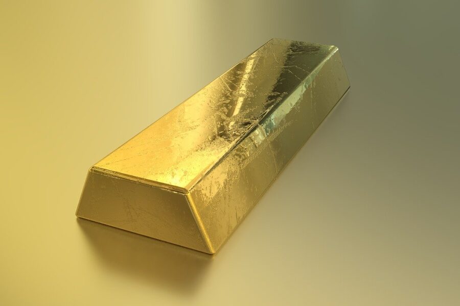 zdjęcie przedstawiające sztabkę złota