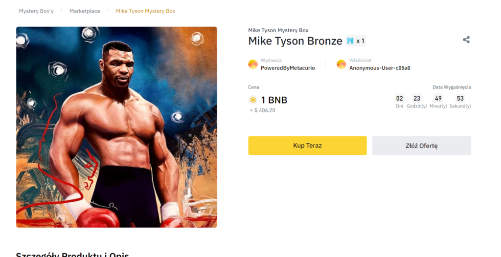 screen przykładowego Mike Tyson Bronze