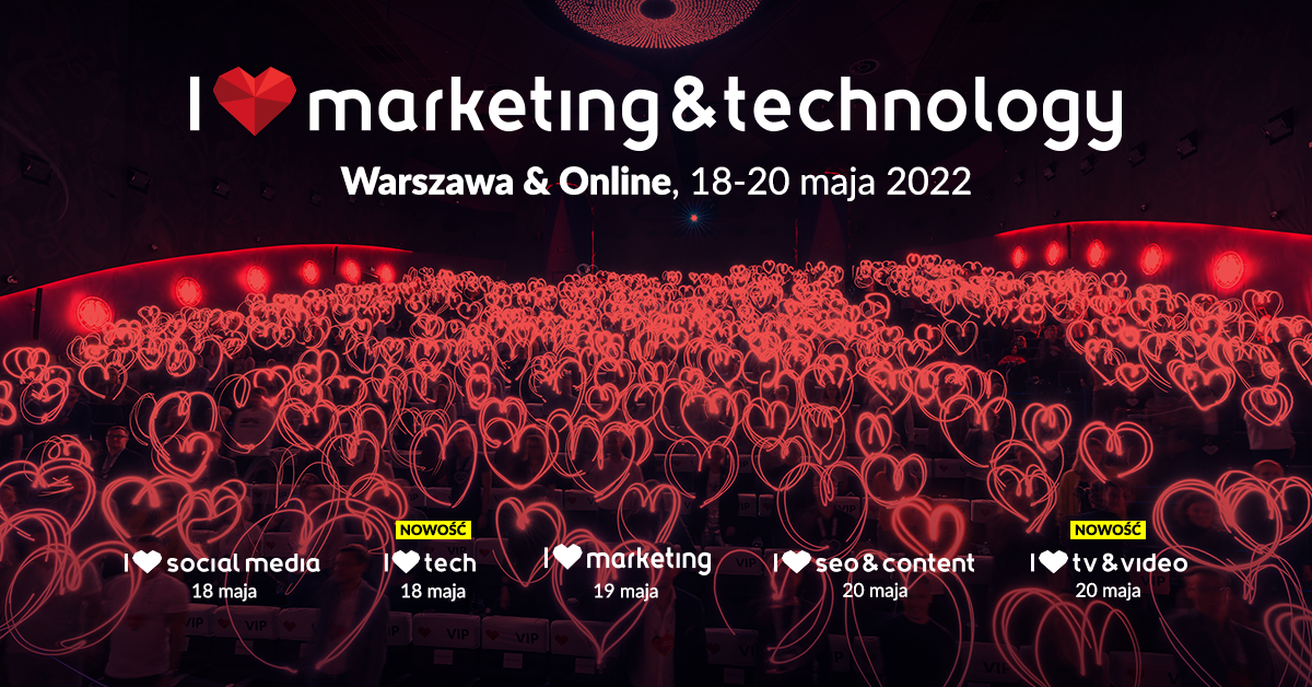 grafika promująca wydarzenie I Love marketing&technology 2022