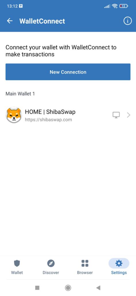 screen aplikacji Trust Wallet