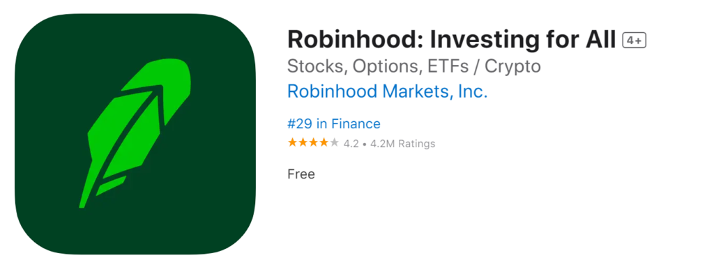 Robinhood opinie App Store